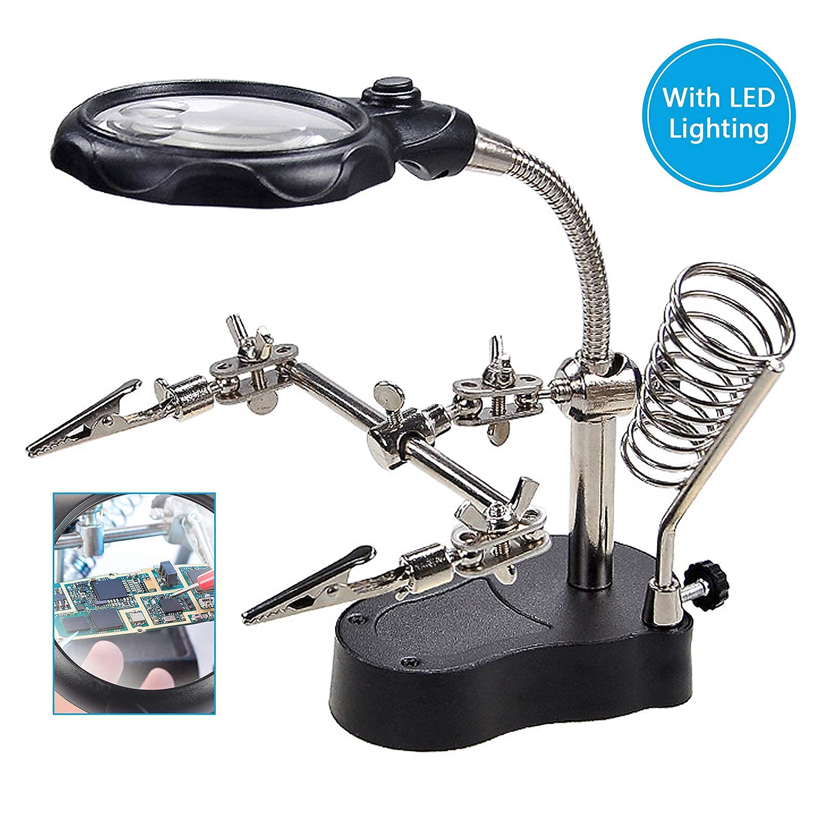 AliExpress Helping Hands Soldering Station with Magnifier, view 4