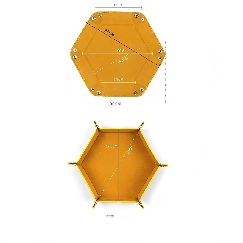 AliExpress Foldable Hexagonal Felt Dice Tray, view 3