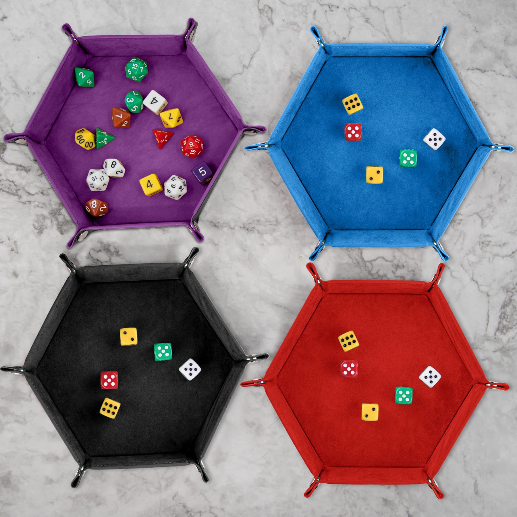 AliExpress Foldable Hexagonal Felt Dice Tray, view 5