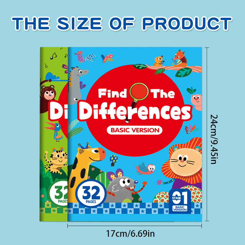 AliExpress 32-Page Hidden Differences Kids' Activity Book, view 2