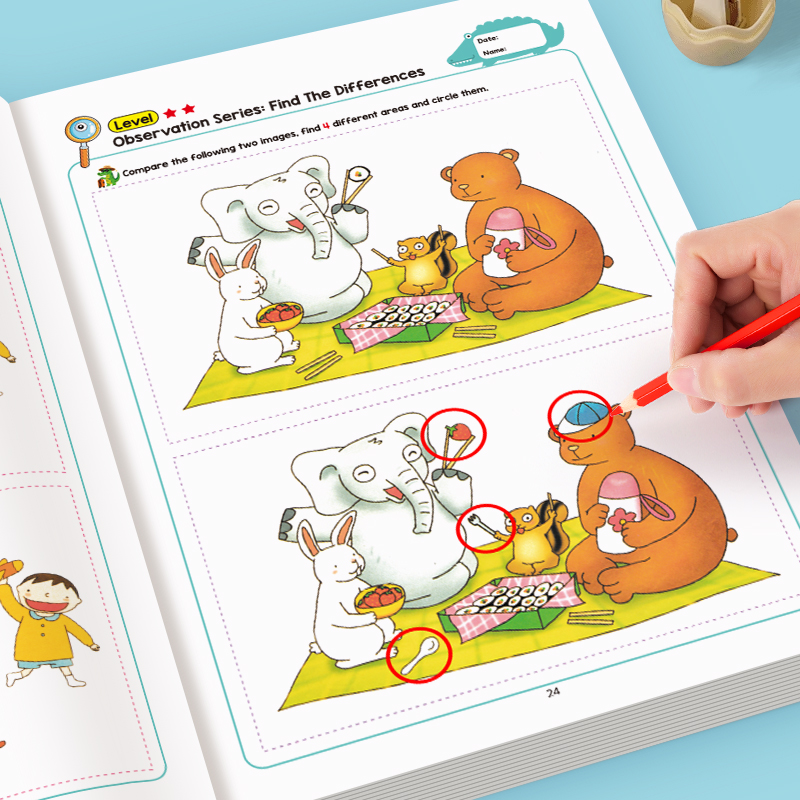 AliExpress 32-Page Hidden Differences Kids' Activity Book, view 3