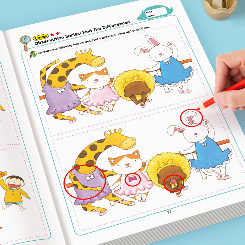 AliExpress 32-Page Hidden Differences Kids' Activity Book, view 5