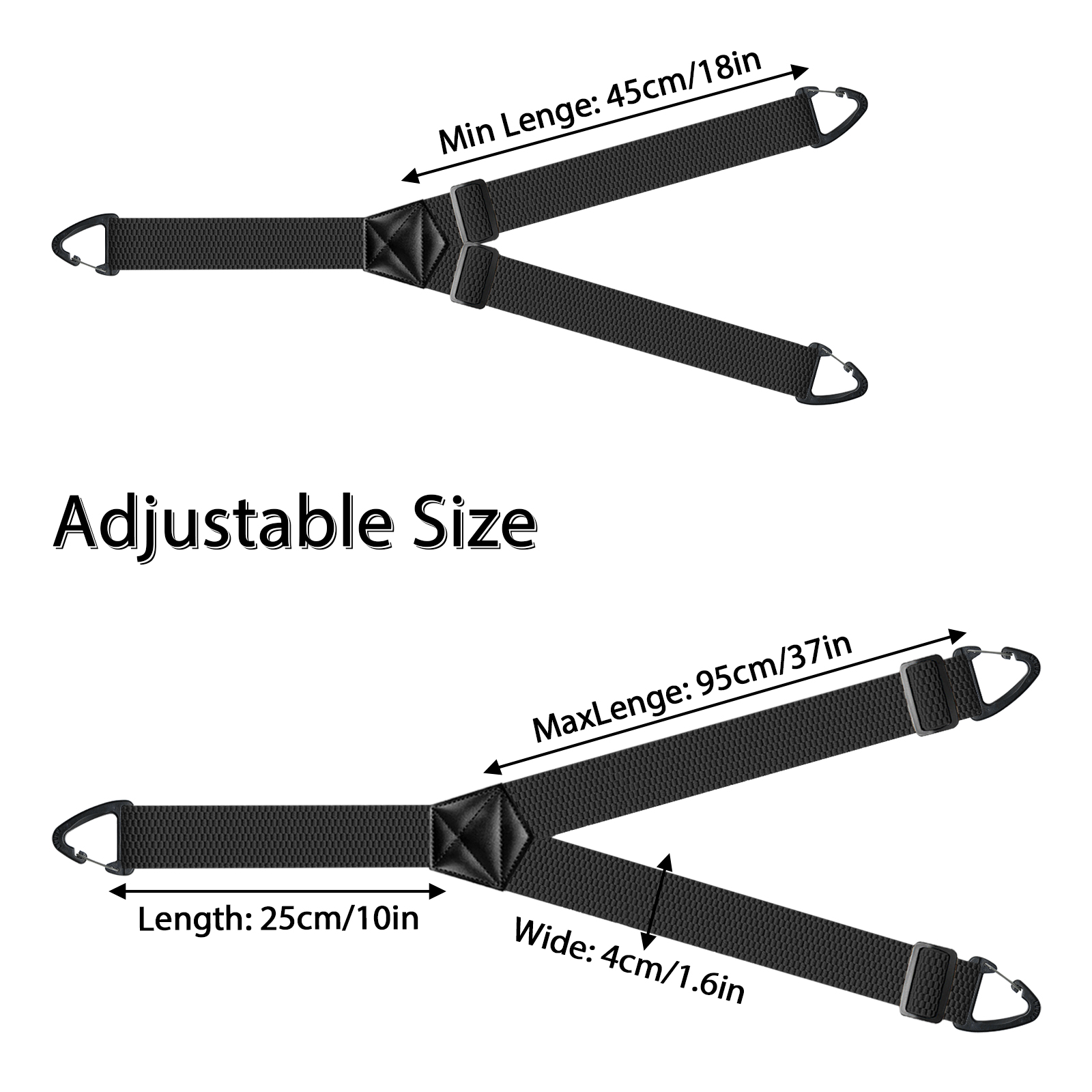 AliExpress Hidden Suspenders for Men Heavy Duty Work Under Y Back Suspender Clothes 1.5 Inches with 3 Snap Loop, view 3