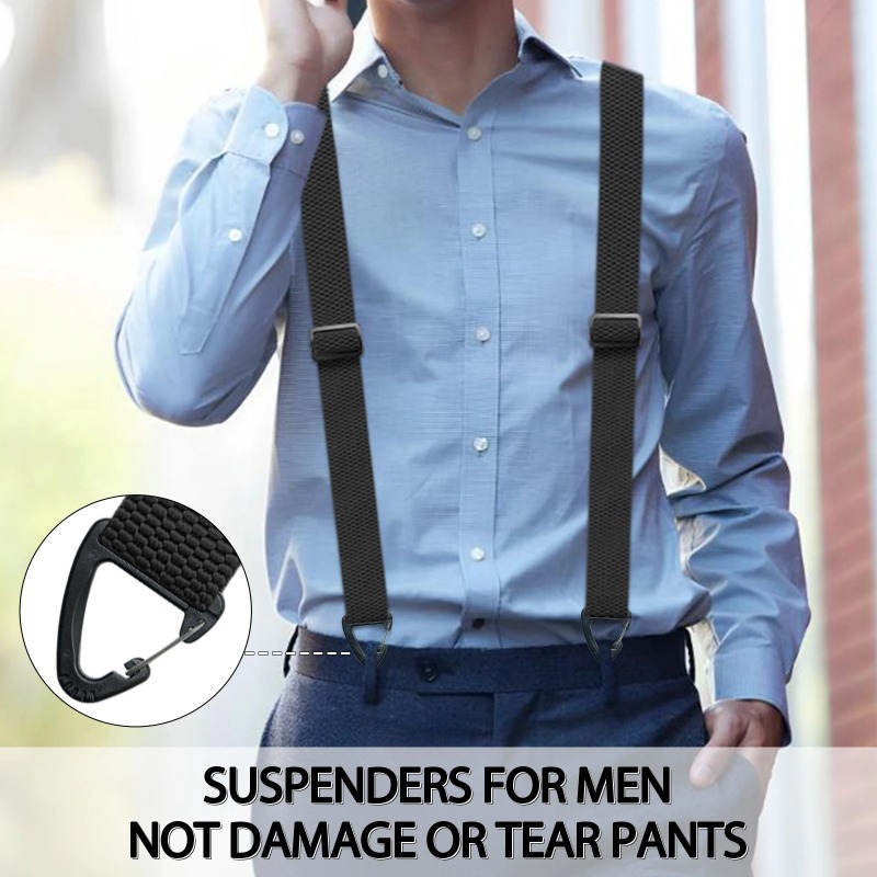 AliExpress Hidden Suspenders for Men Heavy Duty Work Under Y Back Suspender Clothes 1.5 Inches with 3 Snap Loop, view 5