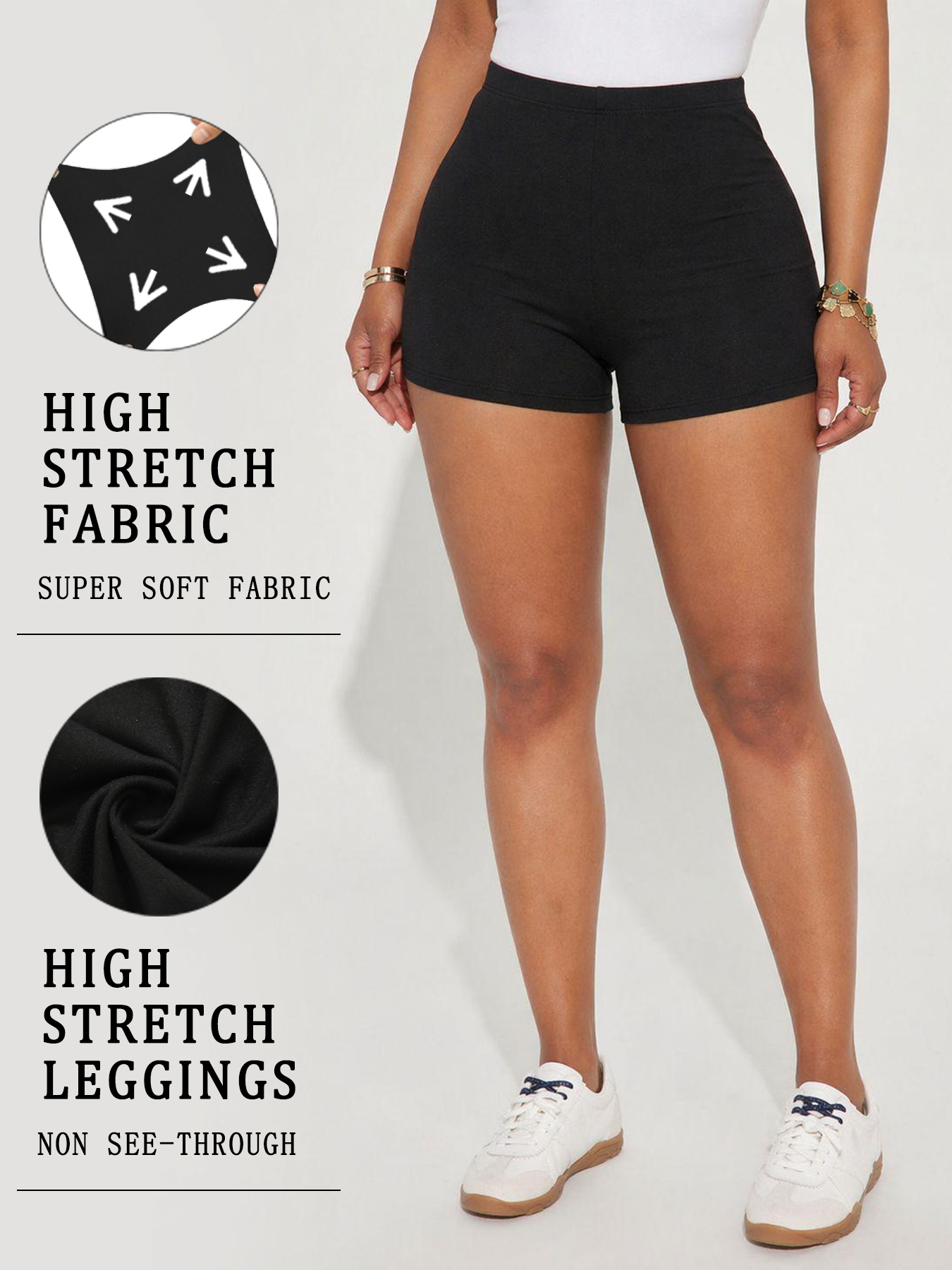 AliExpress High Elasticity Sports Shorts Biker Shorts For Women Super Soft Yoga Running Push Up Gym Fitness Women's Activewear