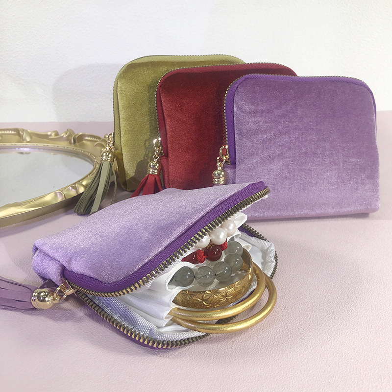 AliExpress Six-Layer Velvet Bracelet Storage Bag, view 2