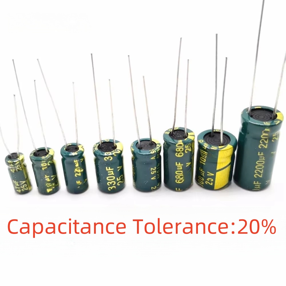 AliExpress High Frequency Electrolytic Capacitor 16V 25V 35V 50V 63V 100V 400V 100UF 220UF 330UF 470UF 680UF 1000UF 2200UF Tolerance 20%, view 2
