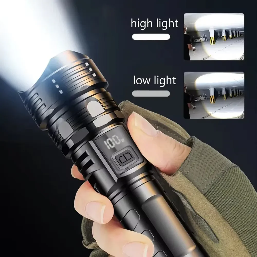 AliExpress Zoomable USB Rechargeable LED Flashlight (1000LM), view 2