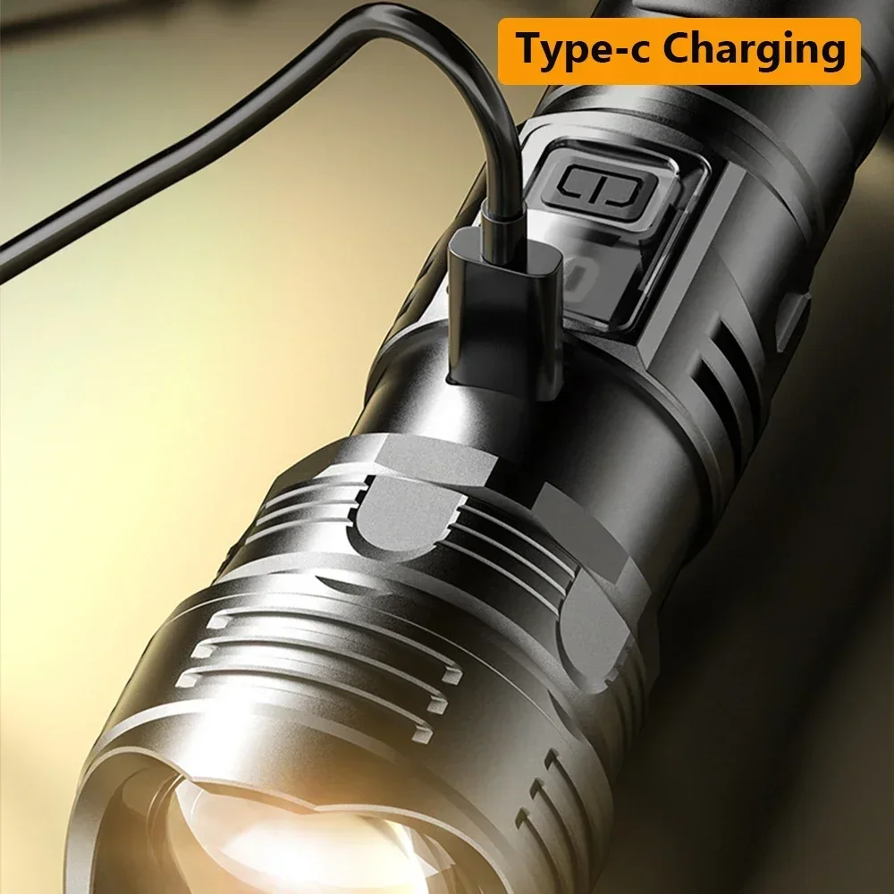 AliExpress Zoomable USB Rechargeable LED Flashlight (1000LM), view 4