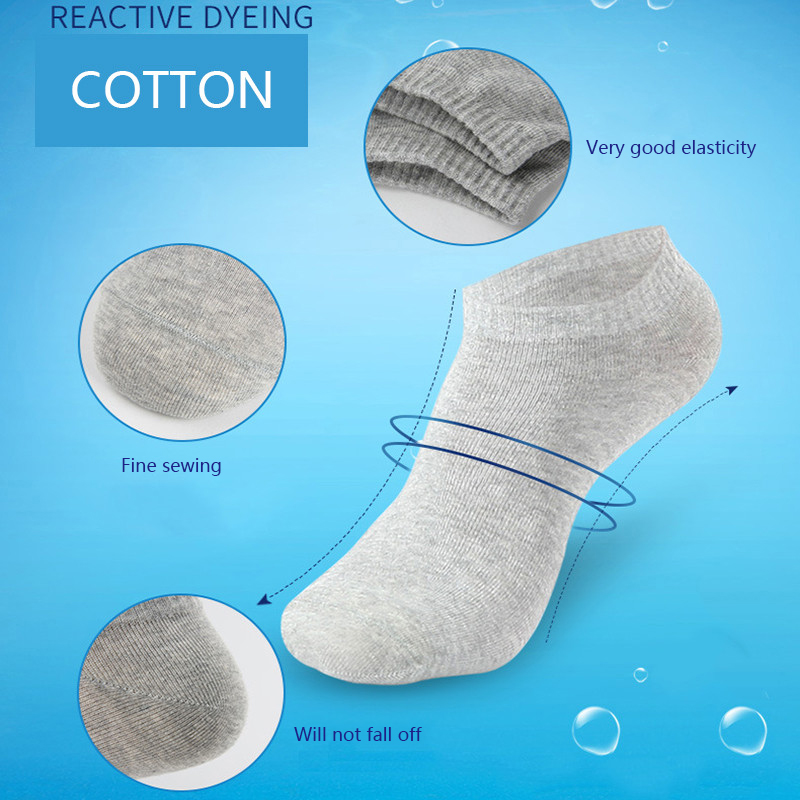 AliExpress High Quality 10 Pairs/lot Socks Men Large size 42,43,44,45,46,47,48 Casual Breathable Fashion Black White Male Cotton Socks shor, view 2