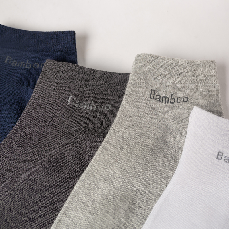 AliExpress High Quality 10Pairs/Lot Men's Bamboo Fiber Socks Short Casual Breatheable Anti-Bacterial Man Ankle Socks New black busines, view 3