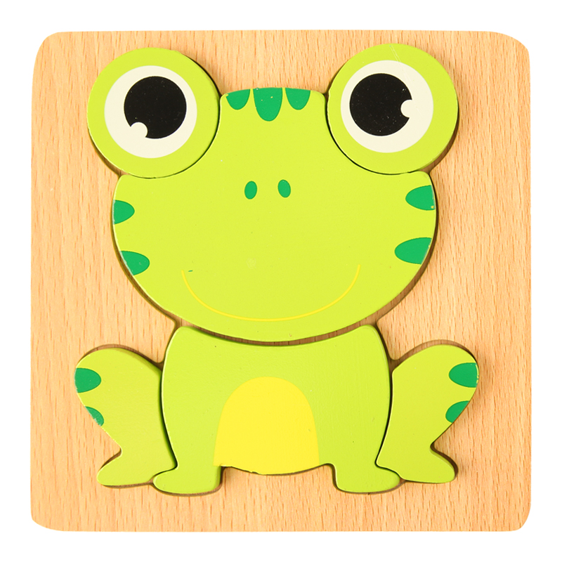 AliExpress High Quality 3D Wooden Puzzle Baby Cartoon Animal Traffic Jigsaw Early Learning Cognition Game Puzzle Toys for Children, view 4
