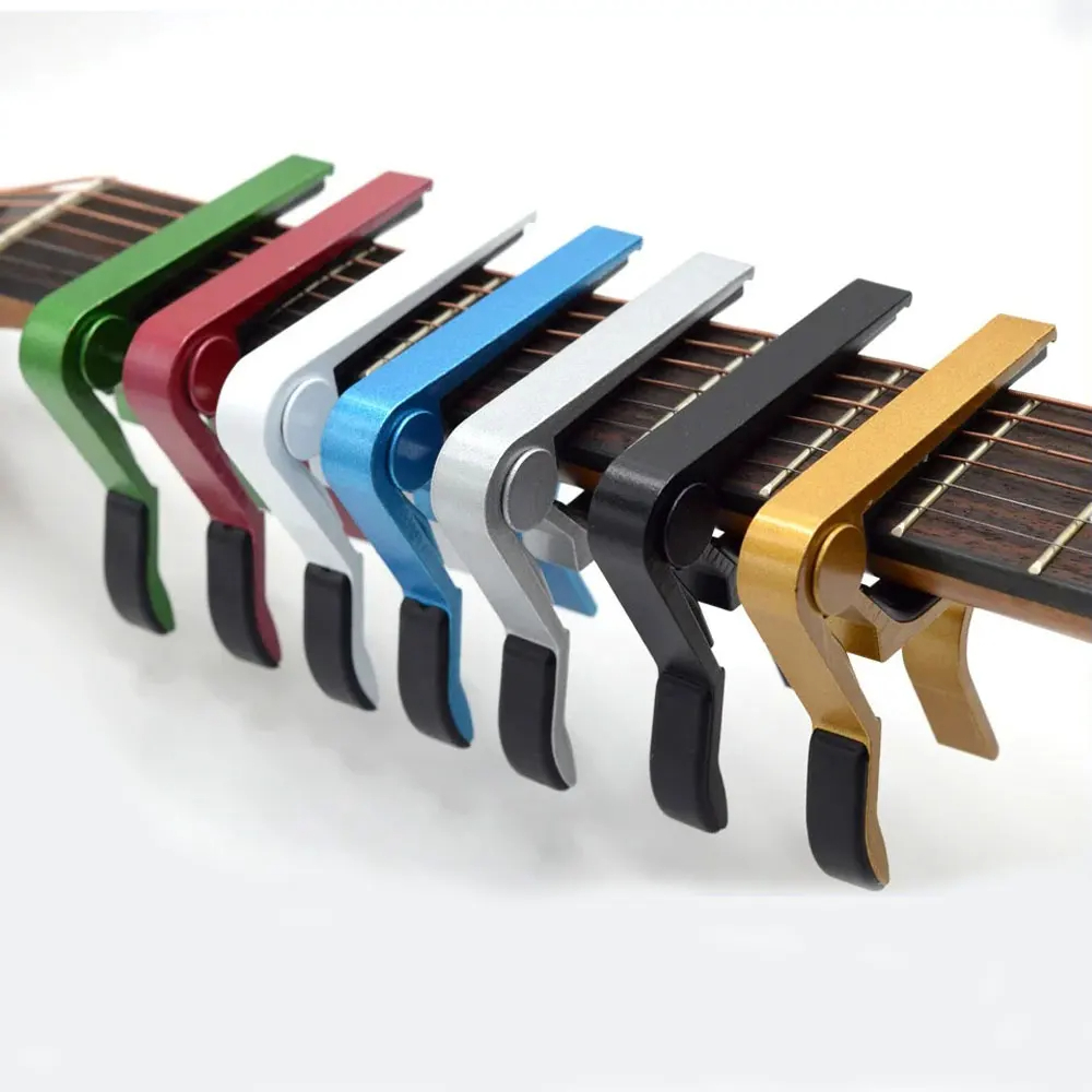 AliExpress High Quality Aluminium Alloy Guitar Capo Guitar Accessories Quick Change Clamp Key Acoustic Classic Tone Adjusting Guitar Parts