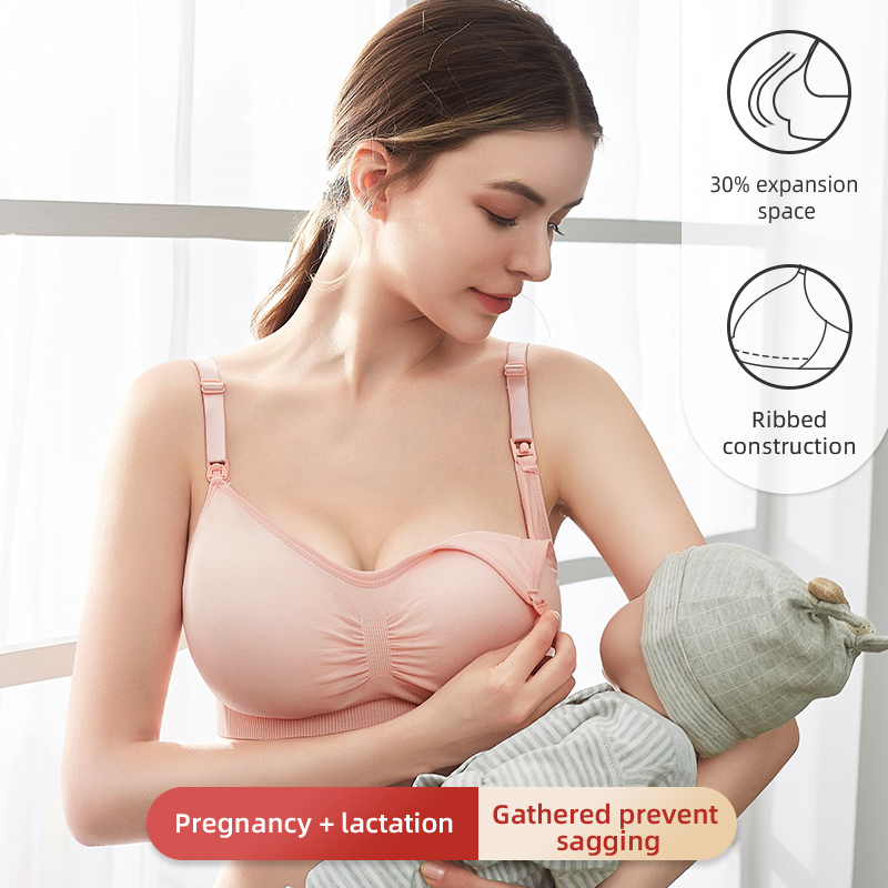 AliExpress High Quality Plus Size Nursing Bra Breathable Women Breastfeeding Underwear Seamless Maternity Bra Push Up