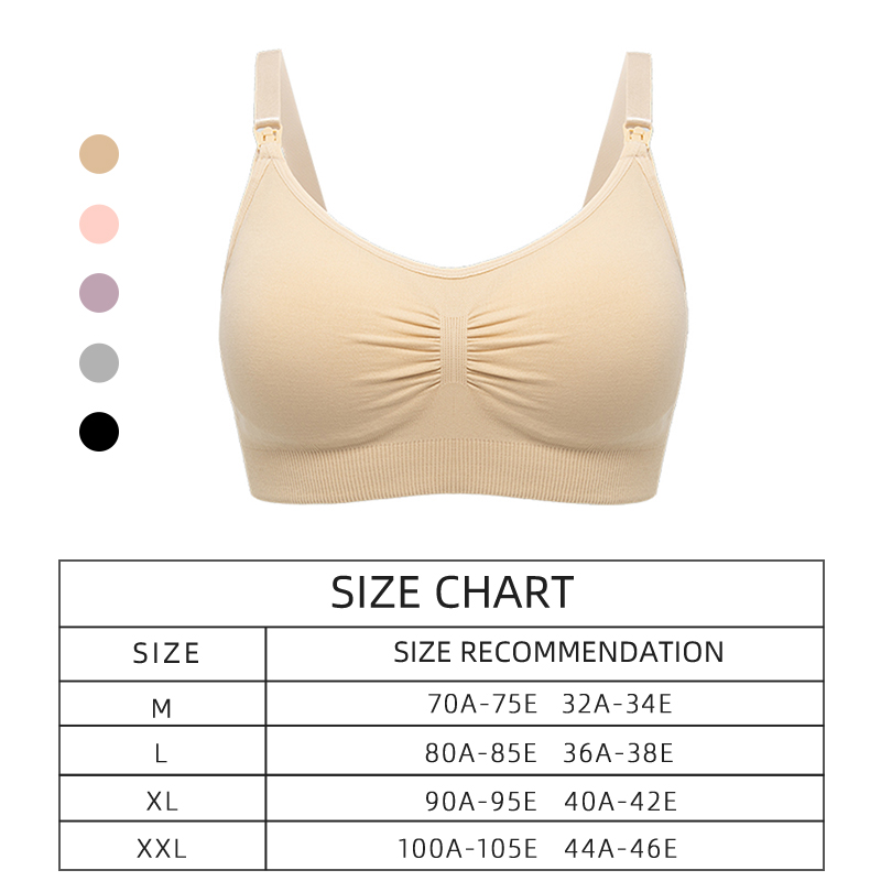 AliExpress High Quality Plus Size Nursing Bra Breathable Women Breastfeeding Underwear Seamless Maternity Bra Push Up, view 6