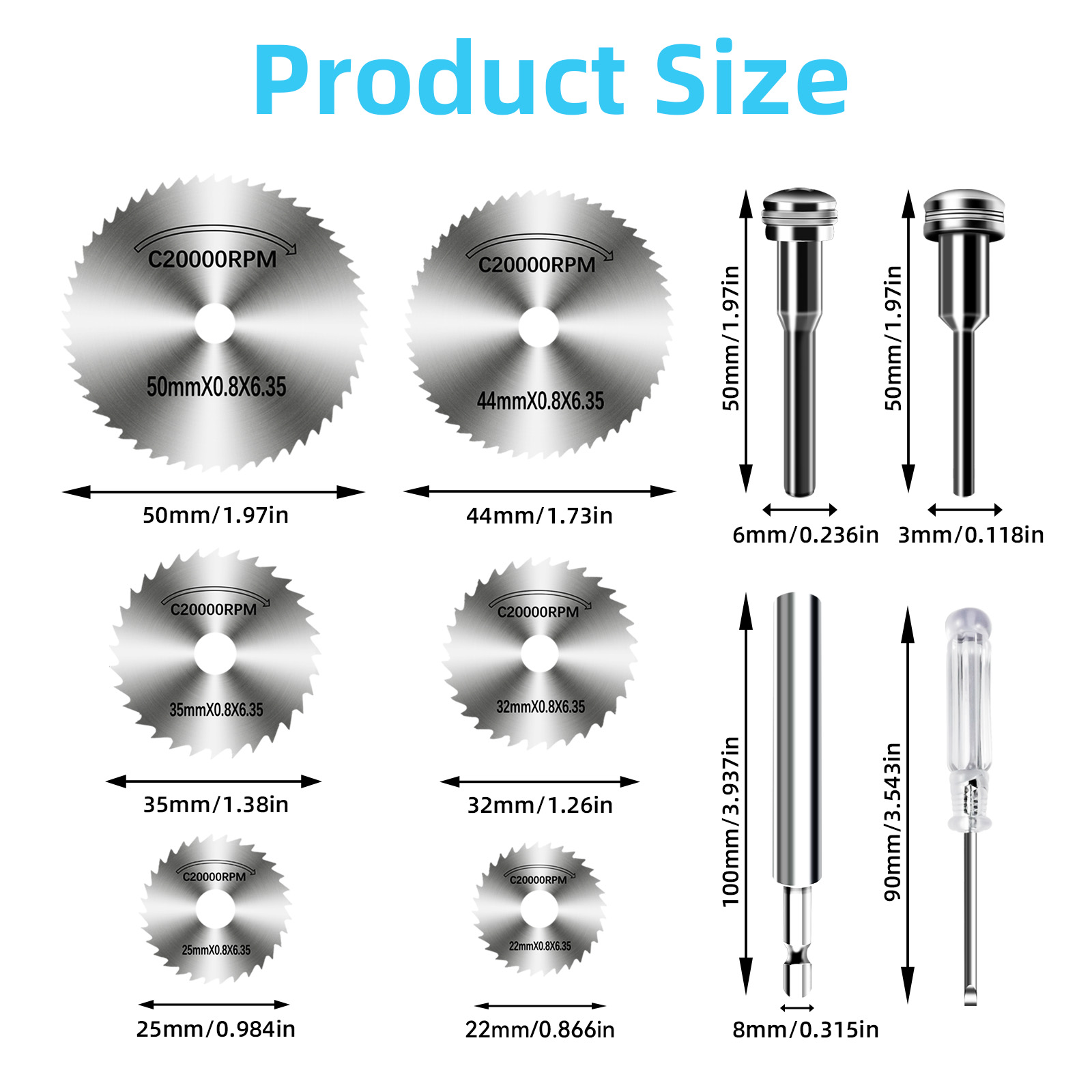 AliExpress High-Speed Steel Saw Blades 10PCS, 1/4" Hex Shank Universal Fit for Grinders, Metal/Wood/Plastic Cutting Discs, Durable Rotary T, view 3