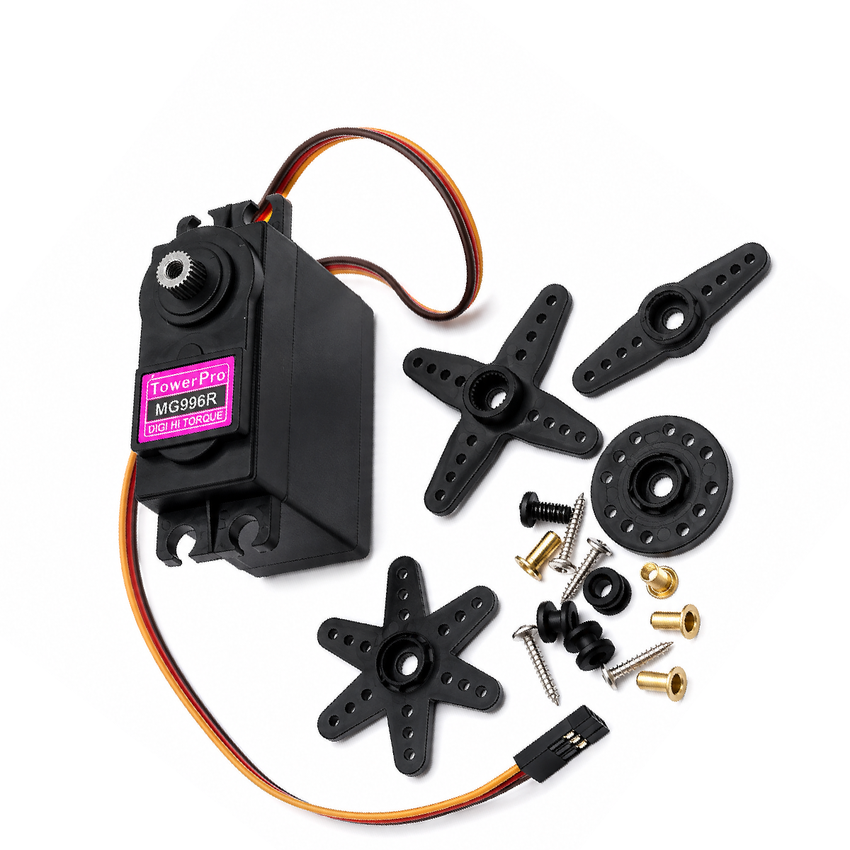 AliExpress High Torque MG996R 4.8-6.0V Digital Servo with Metal Gear for Futaba JR 1/8 1/10 RC Car Helicopter Robot Boat Arduino UNO MG996