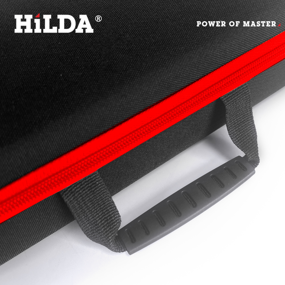 AliExpress HILDA Large Capacity Tools Bag 3-size Available With Red Edges Tools Waterproof Tool Bags Electrician Hardware Tools Bag, view 6