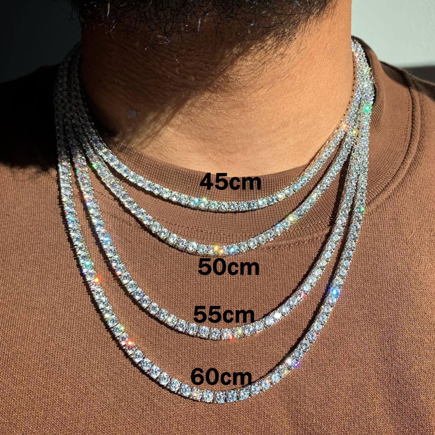 AliExpress Iced-Out CZ Tennis Chain Choker Necklace