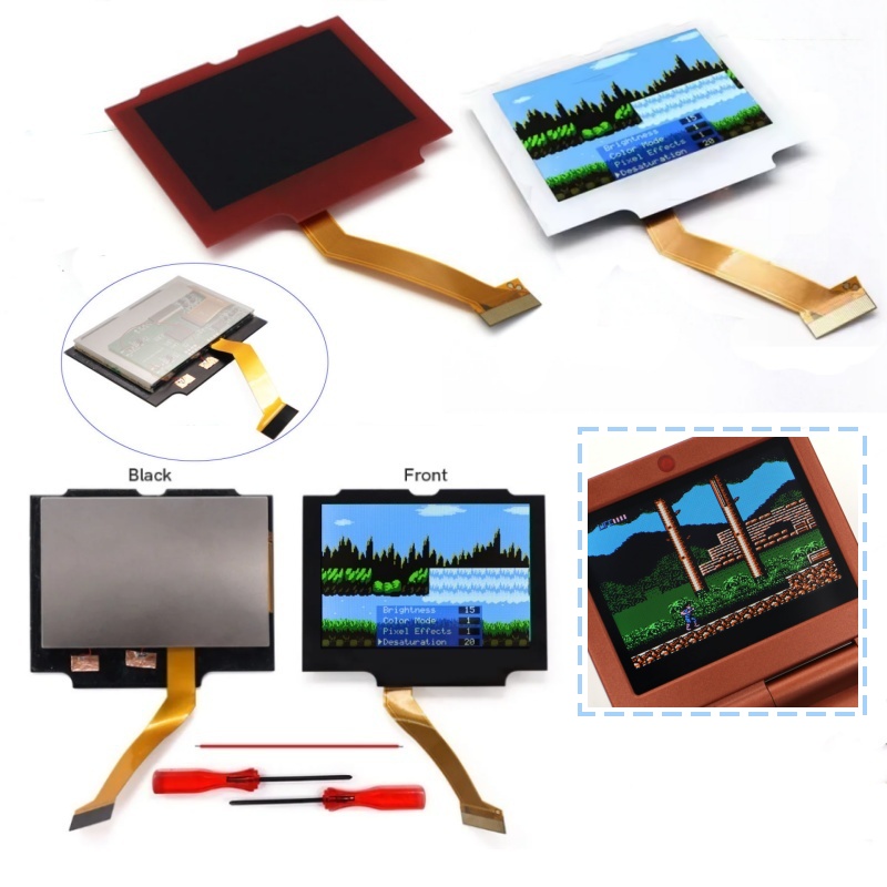 AliExpress HISPEEDIDO Pre-Laminated IPS 3.0 inch V5 Real Drop in Screen For GBA SP LCD Replacement Kits Build in OSD Menu Easy to Install