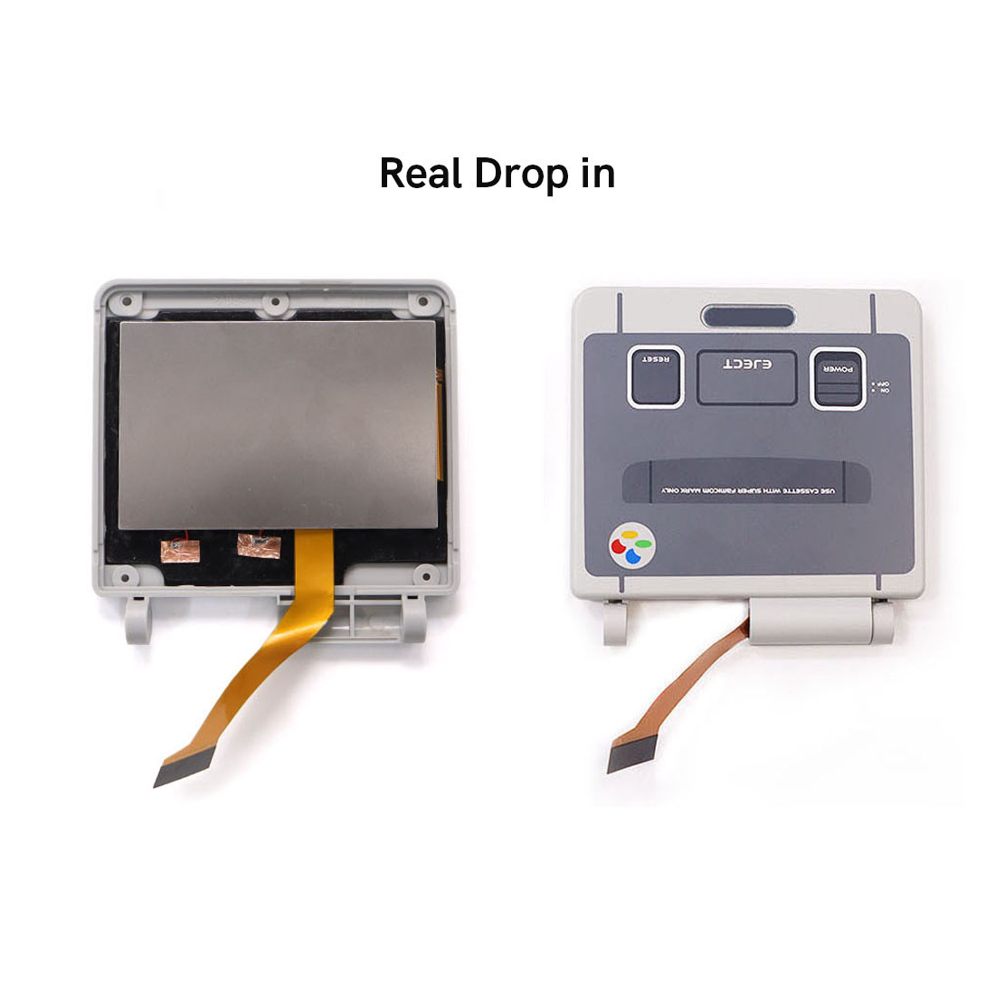 AliExpress HISPEEDIDO Pre-Laminated IPS 3.0 inch V5 Real Drop in Screen For GBA SP LCD Replacement Kits Build in OSD Menu Easy to Install, view 3
