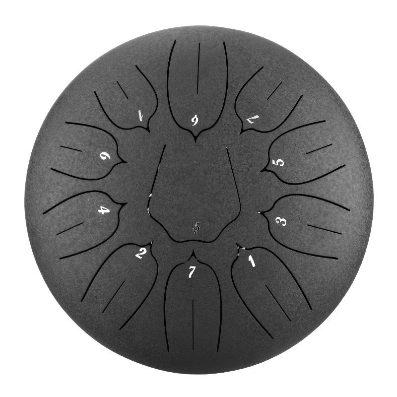 AliExpress Hluru Glucophone Steel Tongue Drum10 Inch 11 Notes Tank Drum Key Handpan with Carry Bag for Meditation Musical Instrument, view 4