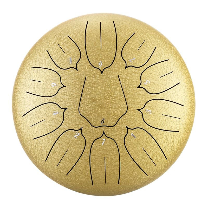 AliExpress Hluru Glucophone Steel Tongue Drum10 Inch 11 Notes Tank Drum Key Handpan with Carry Bag for Meditation Musical Instrument, view 5