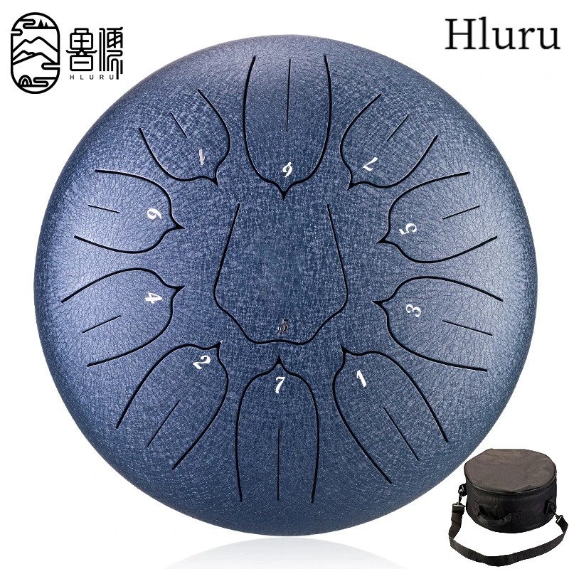 AliExpress Hluru Glucophone Steel Tongue Drum10 Inch 11 Notes Tank Drum Key Handpan with Carry Bag for Meditation Musical Instrument, view 6