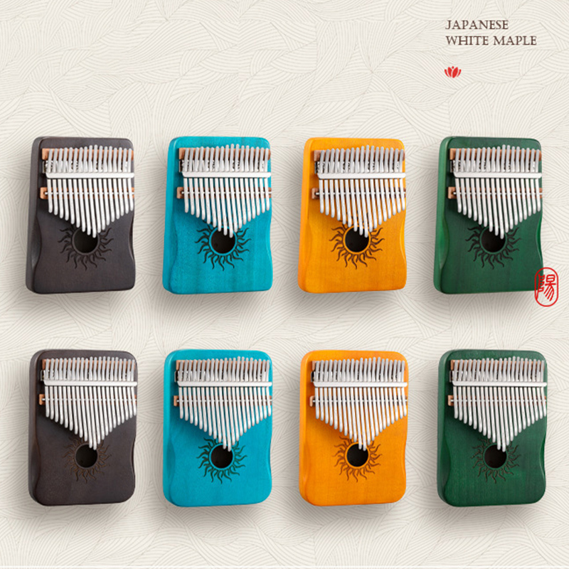 AliExpress Hluru Kalimba 17 21 Key Kalimba Finger Piano Solid Maple Wood Kalimba Thumb Piano Keyboard Musical Instrument Mbira for Beginner, view 6