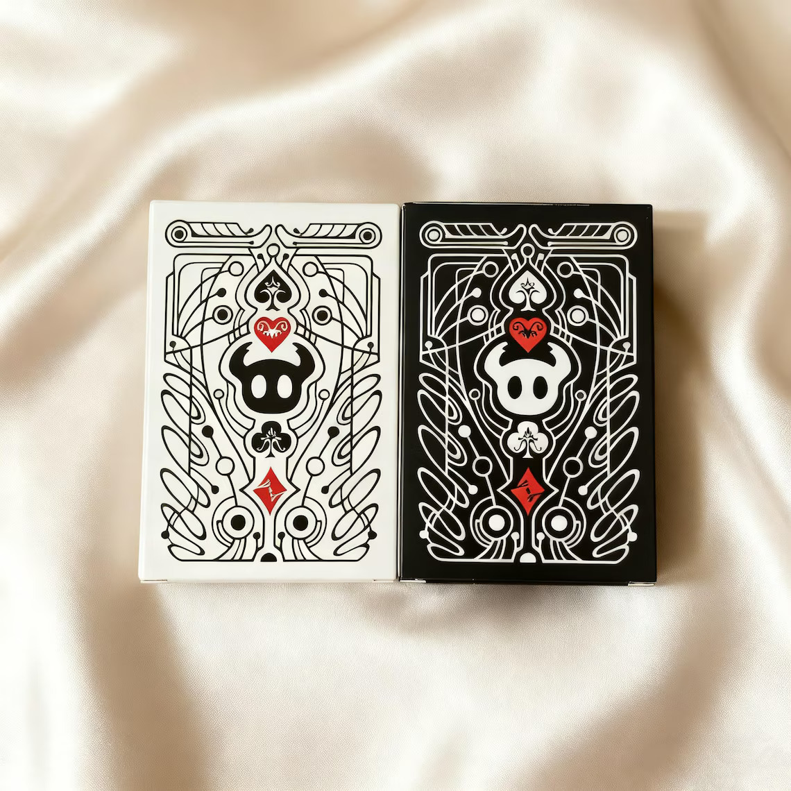 AliExpress Hollow Knight Poker Card Set - Portable Black White Playing Cards Creative Gift, view 2