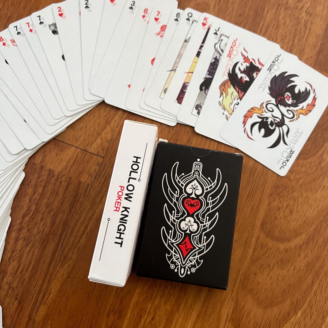AliExpress Hollow Knight Poker Card Set - Portable Black White Playing Cards Creative Gift, view 5
