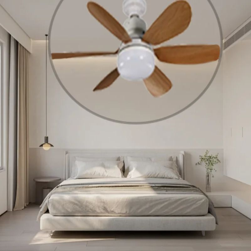 AliExpress Home E26 E27 LED Ceiling Fan Light Wireless Remote Control with Stepless Dimming Night Lights Smart Fan for Room Office Study, view 3