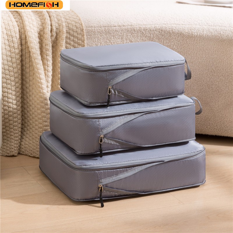 AliExpress HOMEFISH 3-Piece Compressible Travel Storage Bags, view 5
