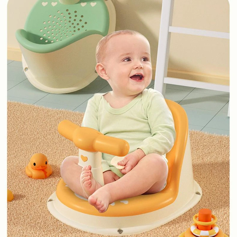 AliExpress HOMEFISH Children's Shower Seat Portable Shower Stand for Newborns and Young Children Children's Growth Accessories