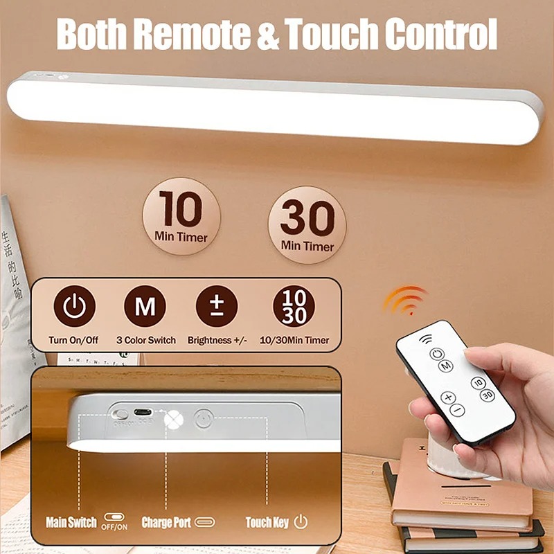 AliExpress HOMEFISH Rechargeable LED Desk Lamp Bar, view 4