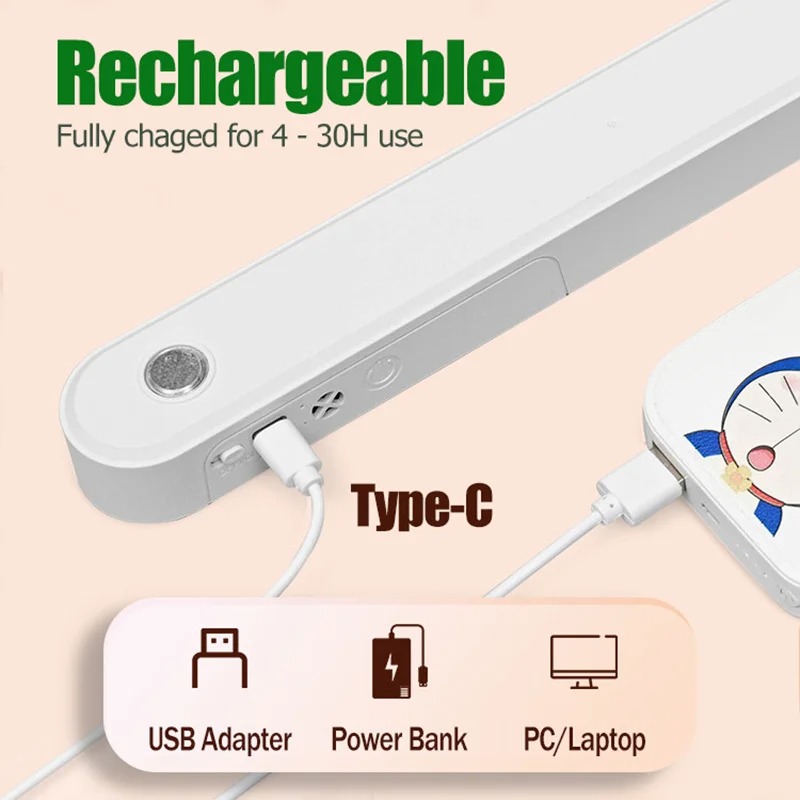 AliExpress HOMEFISH Rechargeable LED Light Bar Desk Lamp, view 2
