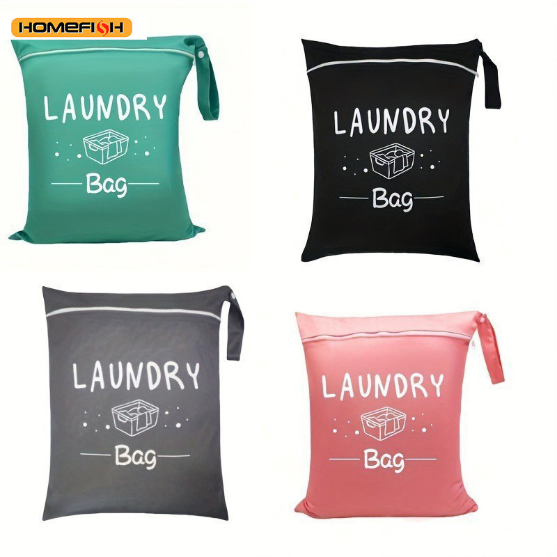 AliExpress HOMEFISH Zippered Nylon Laundry Travel Pouch, view 2