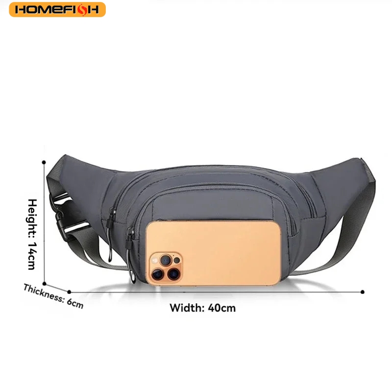 AliExpress HOMEFISH Men Canvas Fit Waistpack Mobile Fanny Waist Packs Men's Sports Outdoor Leisure Running Anti Theft Ultra Thin Invisible, view 4
