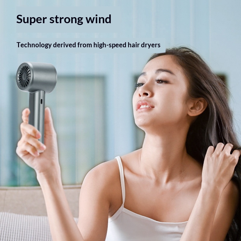 AliExpress HOMEFISH USB Rechargeable Handheld Fan, view 2