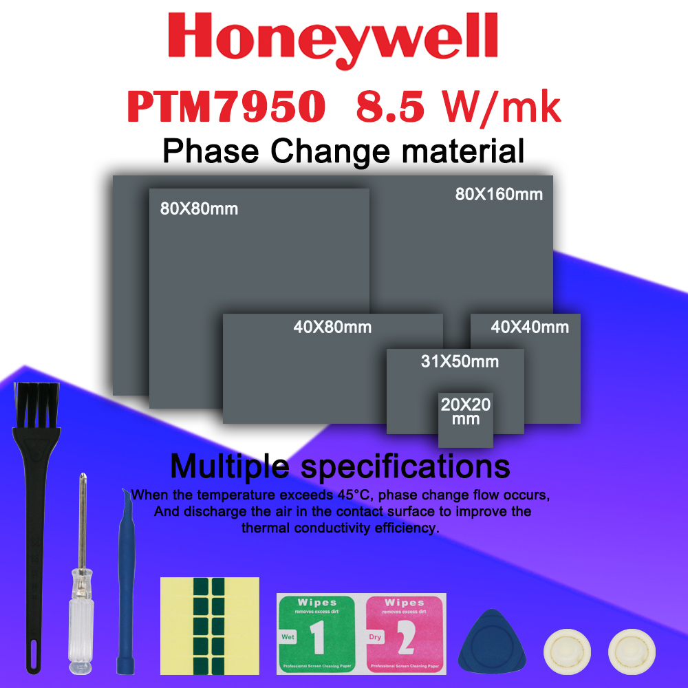 AliExpress Honeywell PTM7950 Phase Change Pad 8.5W/mk Thermal Grease Material Laptop/CPU/GPU Heatsink Cooling Thermal Conductive Paste Pad