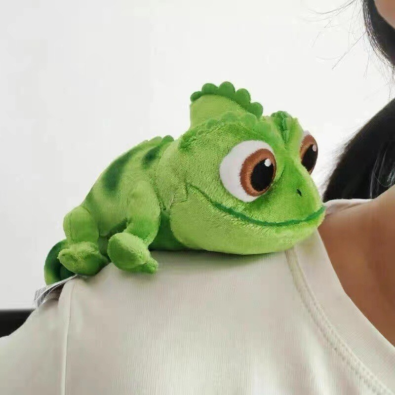 AliExpress Hot Chameleon 15cm Plush Sit on Shoulders Plush Toys Stuffed Creative Lizard Doll Clothing Accessories for Kid Birthday Gift