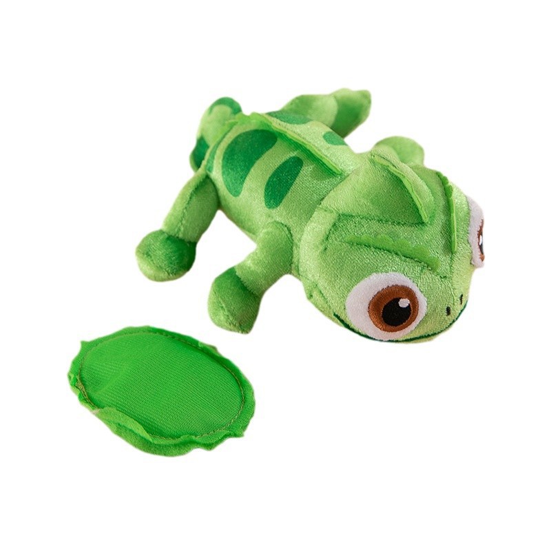 AliExpress Hot Chameleon 15cm Plush Sit on Shoulders Plush Toys Stuffed Creative Lizard Doll Clothing Accessories for Kid Birthday Gift, view 2