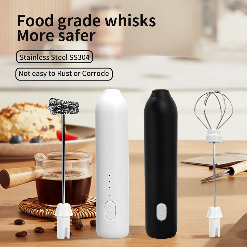 AliExpress HOT Electric Milk Frother + Egg Beater Wireless Type-C Charging 3 Speeds Mini Handheld Foam Maker Coffee Whisk Cooking Tools, view 6