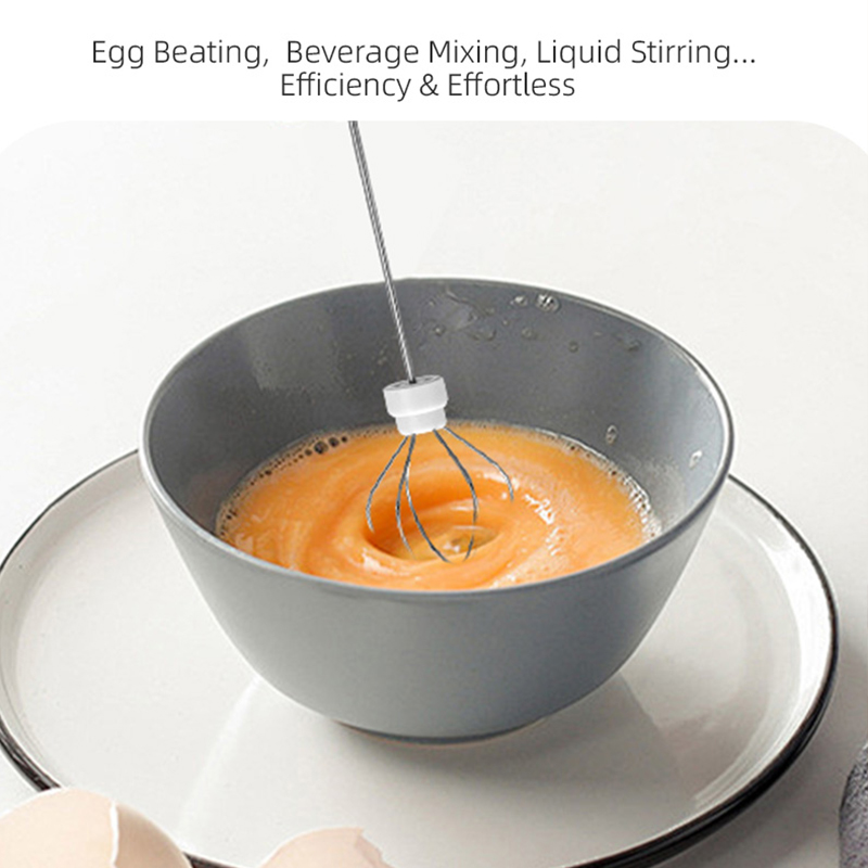 AliExpress HOT Electric Milk Frother + Egg Beater Wireless Type-C Charging 3 Speeds Mini Handheld Foam Maker Coffee Whisk Cooking Tools, view 3