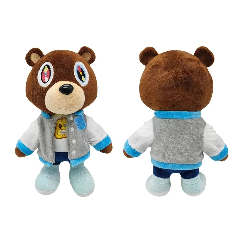 AliExpress Hot Kawaii Kanye Dropout Bear Teddy Bear Plush Toys Kanye West Graduation Soft Stuffed Home Room Decor Birthday Gift, view 2