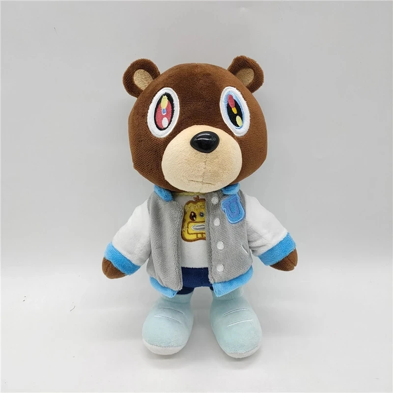 AliExpress Hot Kawaii Kanye Dropout Bear Teddy Bear Plush Toys Kanye West Graduation Soft Stuffed Home Room Decor Birthday Gift, view 3