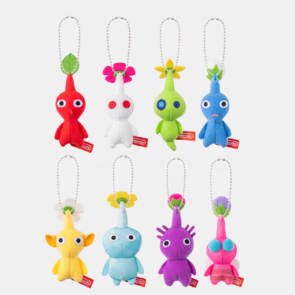 AliExpress Hot  Mini Plush Pikmin Doll Keychain Soft Stuffed Bag Charm Pendant Decoration Red Yellow Blue Multicolored Toys Hanging Gift, view 6
