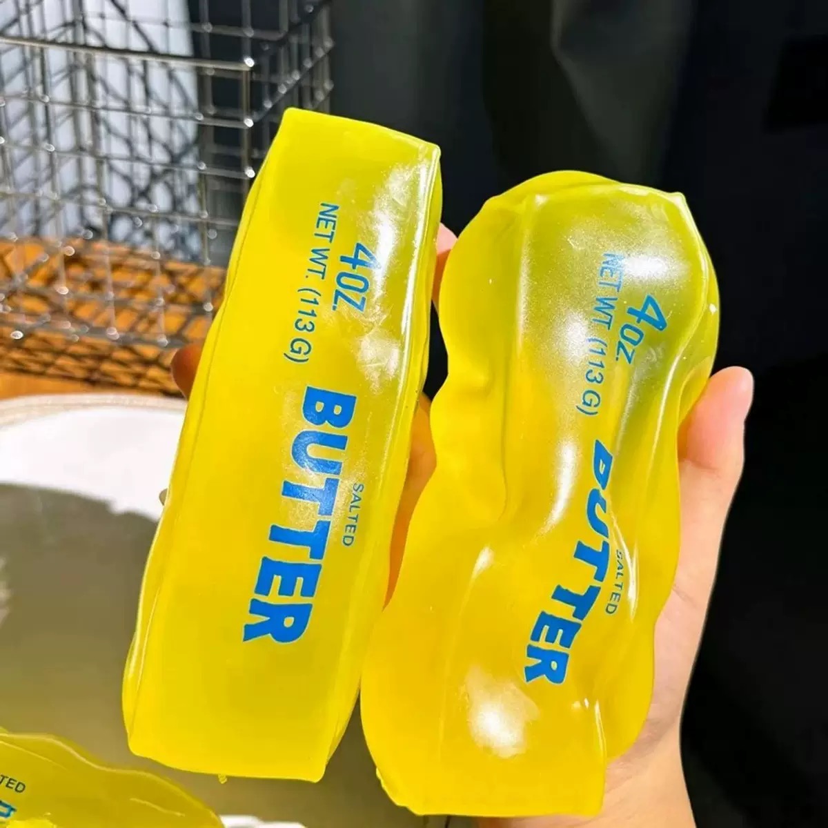AliExpress hot Moldable Butter Stick Squishy Toy Vaseline Filled Stress Relief Butter Cheese Bar Squeeze Fidget Toy Decompression Vent Toy, view 5