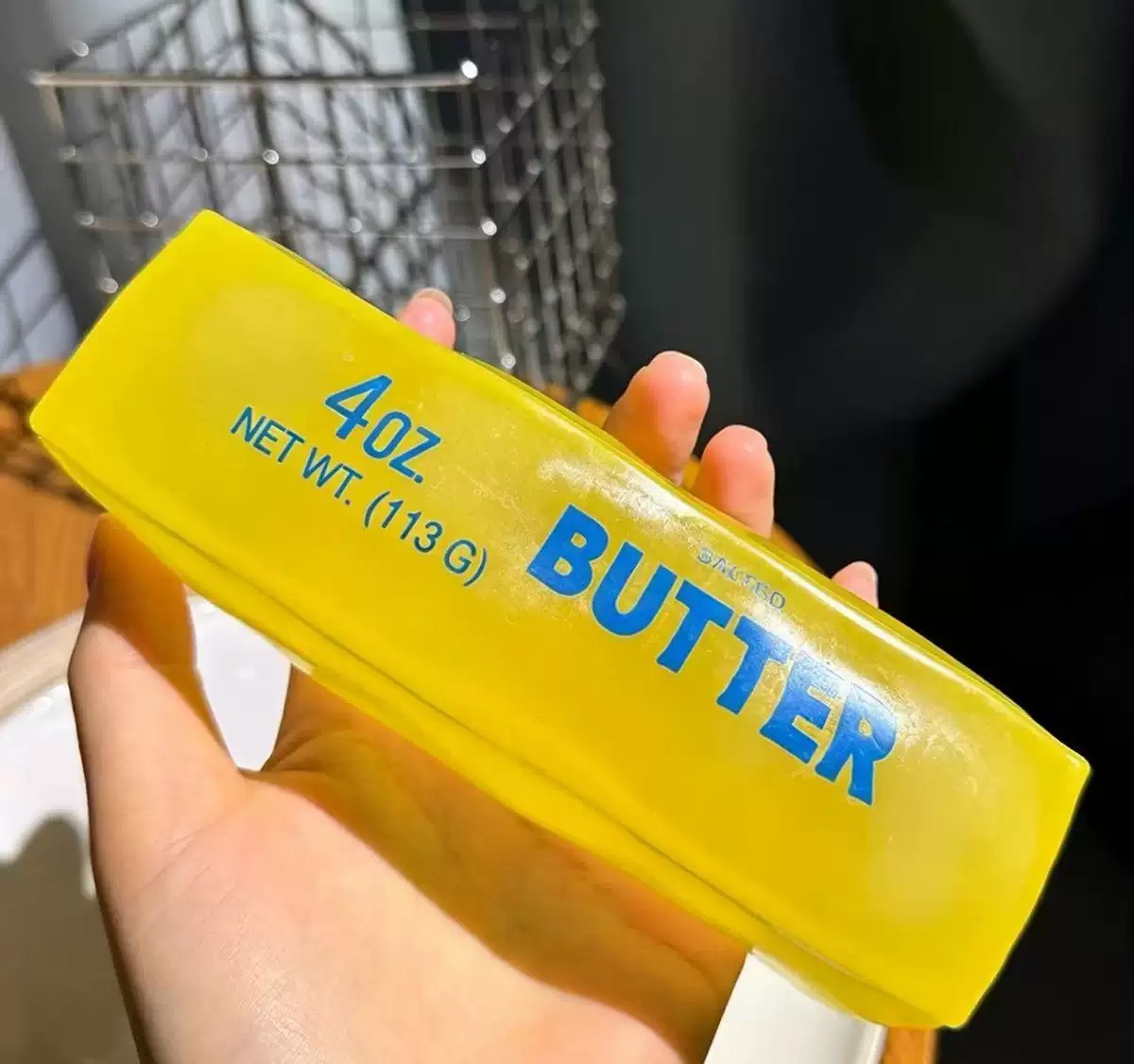 AliExpress hot Moldable Butter Stick Squishy Toy Vaseline Filled Stress Relief Butter Cheese Bar Squeeze Fidget Toy Decompression Vent Toy, view 6