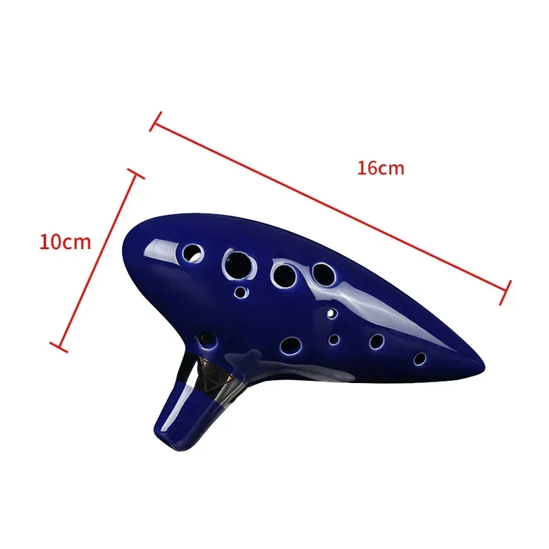 AliExpress Hot Ocarina Ceramic Legend Of 12 Tones Alto C Ceramic Ocarina Musical Instrument with Song Book Neck String Neck Cord, view 4
